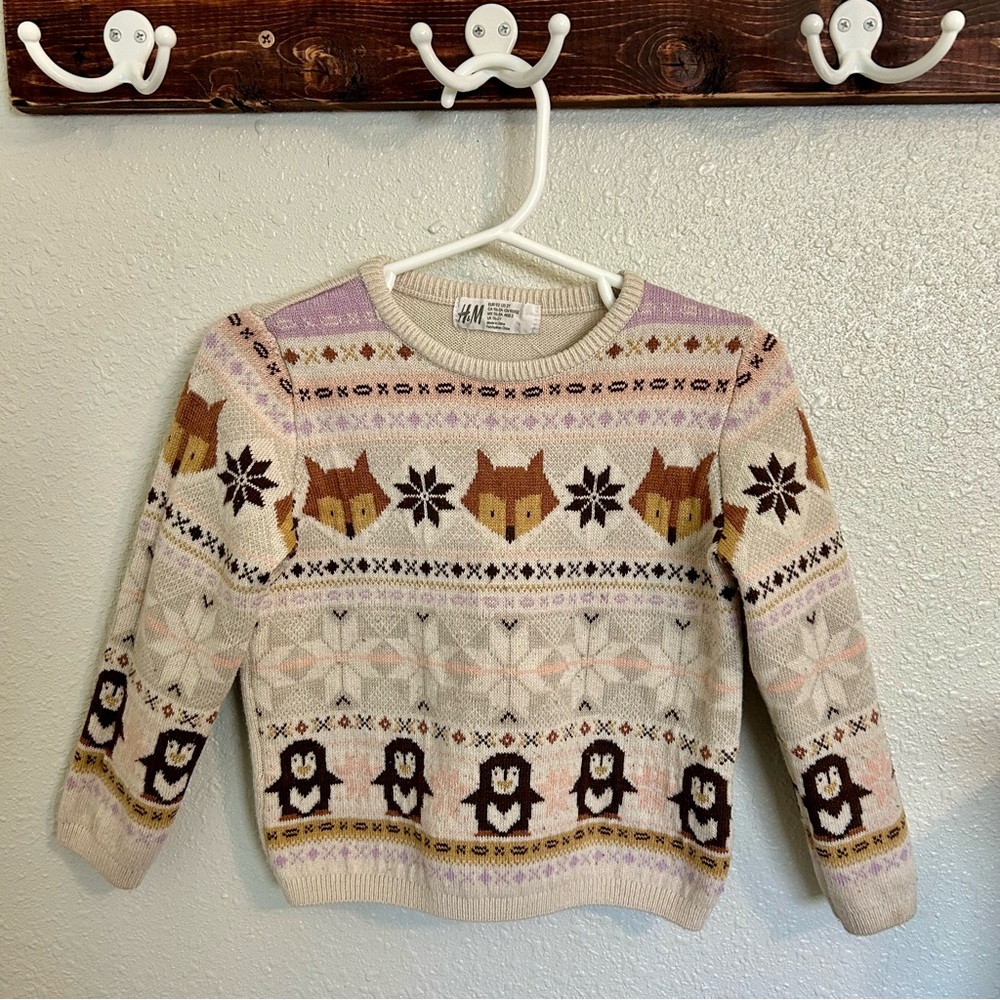 Toddler Girls H&M Winter Knit Sweater Size 2T
